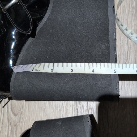 Demonia Black Platform Buckle Boots Size 6.5/7 - Picture 4 of 9